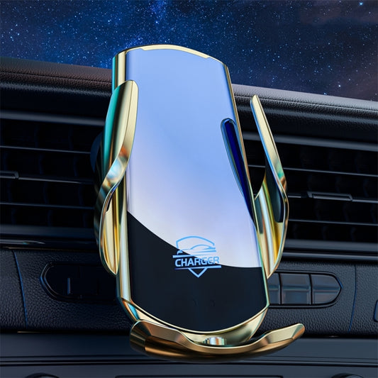 Q3S Infrared lnduction Wireless Fast Charging Air Outlet Car Holder(Gold) - Wireless Charger Holders by PMC Jewellery | Online Shopping South Africa | PMC Jewellery | Buy Now Pay Later Mobicred