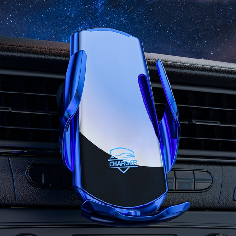 Q3S Infrared lnduction Wireless Fast Charging Air Outlet Car Holder(Blue) - Wireless Charger Holders by PMC Jewellery | Online Shopping South Africa | PMC Jewellery | Buy Now Pay Later Mobicred