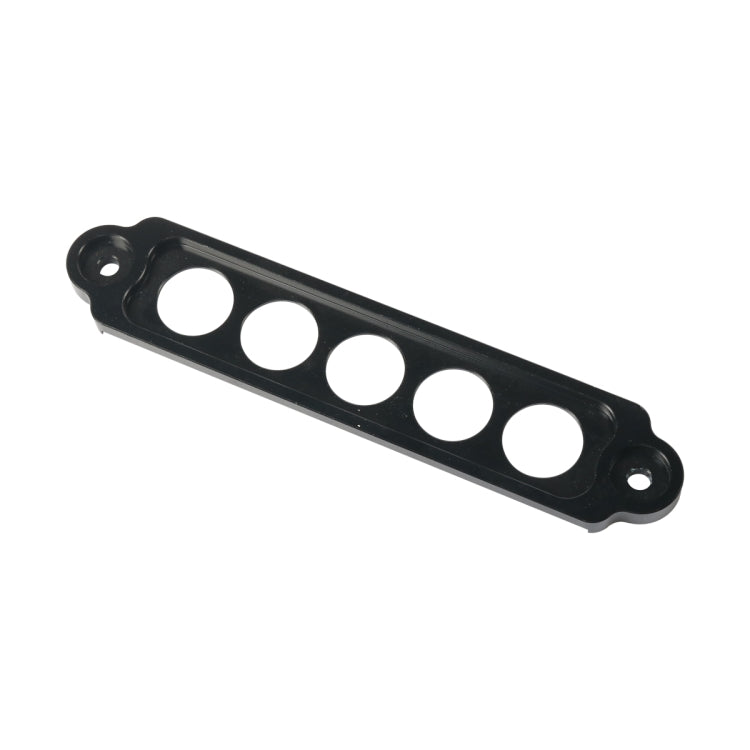 A8681-01 5-hole Car Aluminum Alloy Battery Mounting Bracket(Black) - Engine Fittings by PMC Jewellery | Online Shopping South Africa | PMC Jewellery | Buy Now Pay Later Mobicred