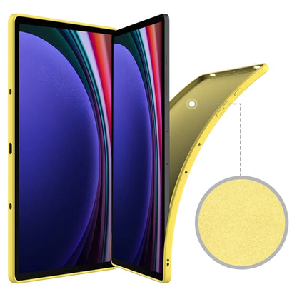 For Samsung Galaxy Tab S9+ Pure Color Liquid Silicone Shockproof Tablet Case(Yellow) - Galaxy Tab S9+ Cases by PMC Jewellery | Online Shopping South Africa | PMC Jewellery | Buy Now Pay Later Mobicred