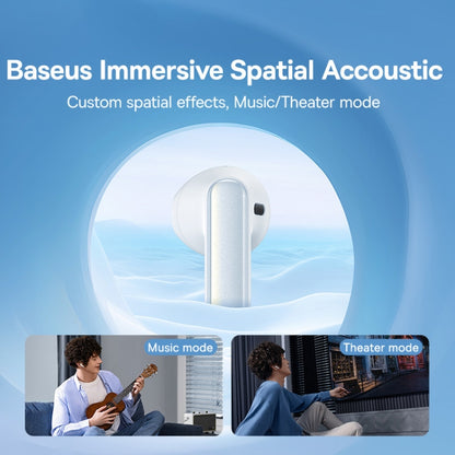 Baseus Bowie Series M3 TWS True Wireless Bluetooth Earphone(White) - TWS Earphone by Baseus | Online Shopping South Africa | PMC Jewellery