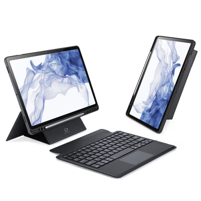 For Samsung Galaxy Tab S7 / S8 DUX DUCIS DK Floating Magnetic Keyboard Leather Tablet Case with Holder(Black) - Samsung Keyboard by DUX DUCIS | Online Shopping South Africa | PMC Jewellery