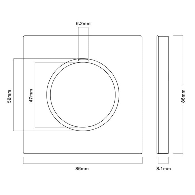 86mm Gray Aluminum Wire Drawing LED Switch Panel, Style:Computer Socket - Switch by PMC Jewellery | Online Shopping South Africa | PMC Jewellery | Buy Now Pay Later Mobicred