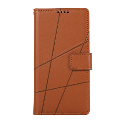 For Google Pixel 9 Pro PU Genuine Leather Texture Embossed Line Phone Case(Brown) - Google Cases by PMC Jewellery | Online Shopping South Africa | PMC Jewellery | Buy Now Pay Later Mobicred