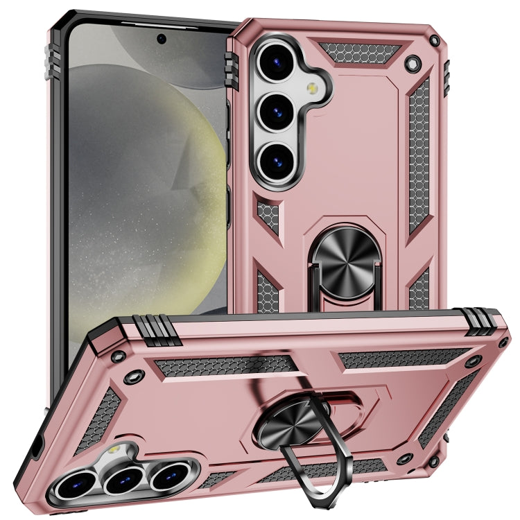 For Samsung Galaxy S25+ 5G Shockproof TPU + PC Phone Case(Rose Gold) - Galaxy S25+ 5G Cases by PMC Jewellery | Online Shopping South Africa | PMC Jewellery | Buy Now Pay Later Mobicred