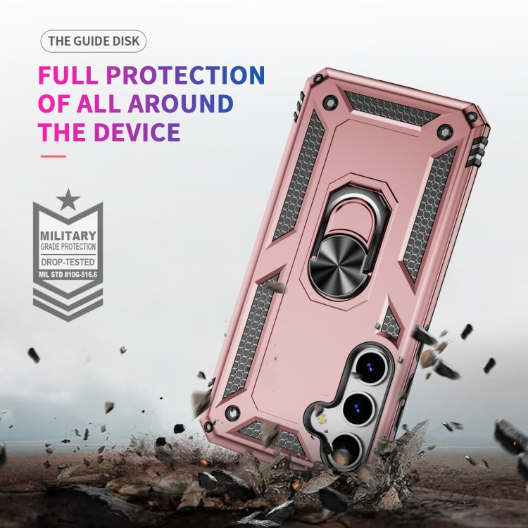 For Samsung Galaxy S25+ 5G Shockproof TPU + PC Phone Case(Rose Gold) - Galaxy S25+ 5G Cases by PMC Jewellery | Online Shopping South Africa | PMC Jewellery | Buy Now Pay Later Mobicred