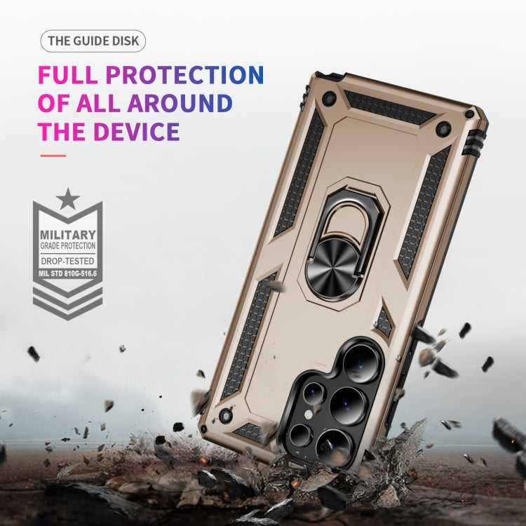 For Samsung Galaxy S25 Ultra 5G Shockproof TPU + PC Phone Case(Gold) - Galaxy S25 Ultra 5G Cases by PMC Jewellery | Online Shopping South Africa | PMC Jewellery | Buy Now Pay Later Mobicred