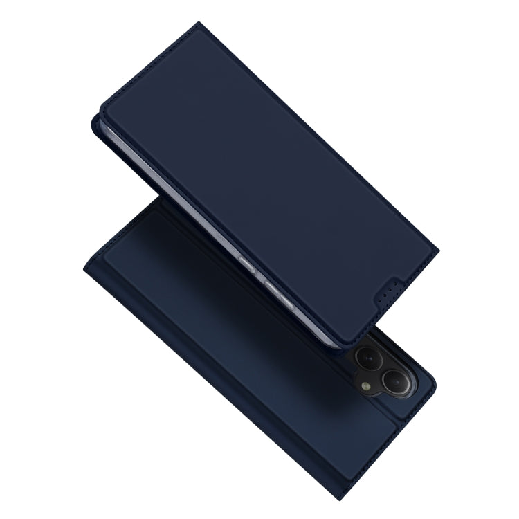 For Samsung Galaxy A35 5G DUX DUCIS Skin Pro Series Flip Leather Phone Case(Blue) - Galaxy Phone Cases by DUX DUCIS | Online Shopping South Africa | PMC Jewellery | Buy Now Pay Later Mobicred