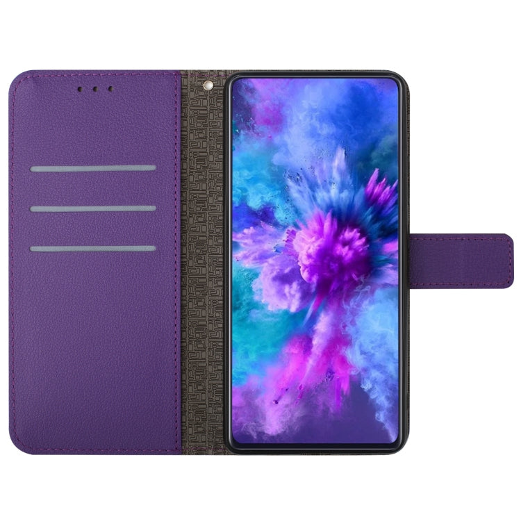 For Motorola Moto G Play 4G 2024 Rhombic Grid Texture Leather Phone Case(Purple) - Motorola Cases by PMC Jewellery | Online Shopping South Africa | PMC Jewellery | Buy Now Pay Later Mobicred