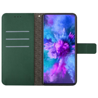 For Motorola Moto G Power 5G 2024 Rhombic Grid Texture Leather Phone Case(Green) - Motorola Cases by PMC Jewellery | Online Shopping South Africa | PMC Jewellery | Buy Now Pay Later Mobicred