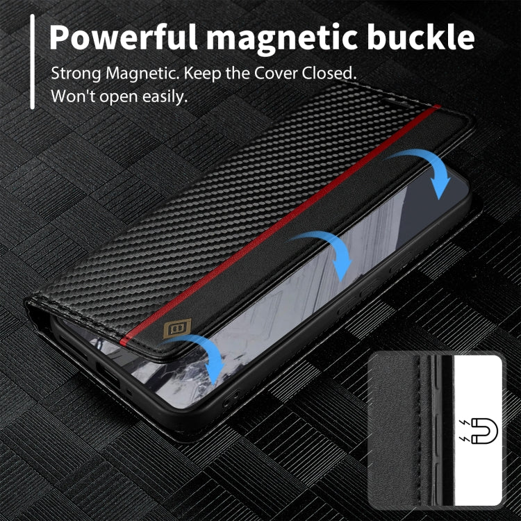 For Google Pixel 9 LC.IMEEKE Carbon Fiber Leather Phone Case(Vertical Black) - Google Cases by LC.IMEEKE | Online Shopping South Africa | PMC Jewellery | Buy Now Pay Later Mobicred