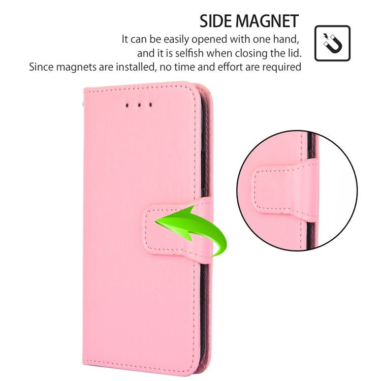 For Motorola Moto G Play 4G 2024 Crystal Texture Leather Phone Case(Pink) - Motorola Cases by PMC Jewellery | Online Shopping South Africa | PMC Jewellery | Buy Now Pay Later Mobicred