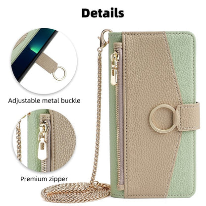 For Samsung Galaxy S24 5G Crossbody Litchi Texture Leather Phone Case(Green) - Galaxy S24 5G Cases by PMC Jewellery | Online Shopping South Africa | PMC Jewellery | Buy Now Pay Later Mobicred