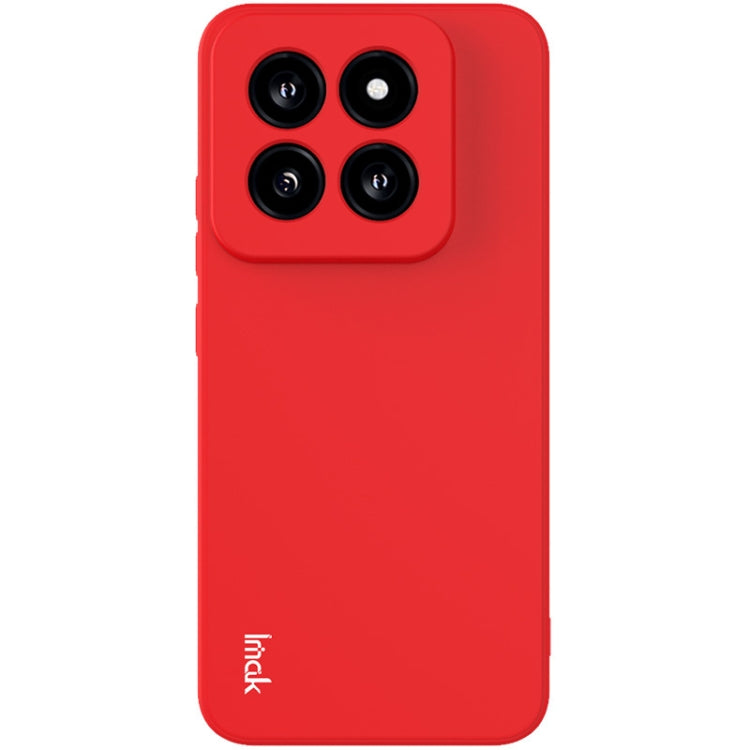 For Xiaomi 14 Pro 5G imak UC-4 Series Straight Edge TPU Phone Case(Red) - 14 Pro Cases by imak | Online Shopping South Africa | PMC Jewellery | Buy Now Pay Later Mobicred