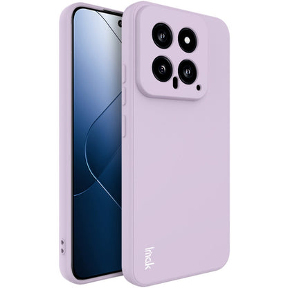 For Xiaomi 14 5G imak UC-4 Series Straight Edge TPU Phone Case(Purple) - 14 Cases by imak | Online Shopping South Africa | PMC Jewellery | Buy Now Pay Later Mobicred