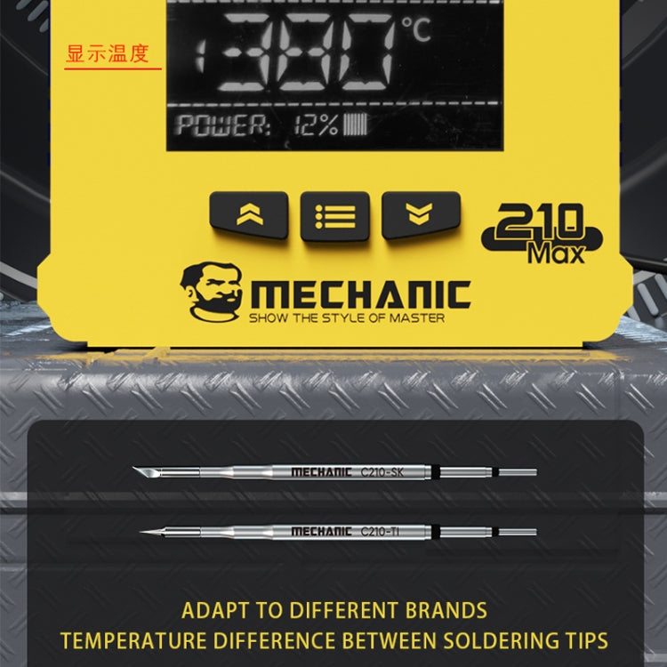 Mechanic 210MAX Dual Station Thermostatic Adjustable Digital Display Soldering Station, Plug:US - Soldering Iron Set by MECHANIC | Online Shopping South Africa | PMC Jewellery | Buy Now Pay Later Mobicred