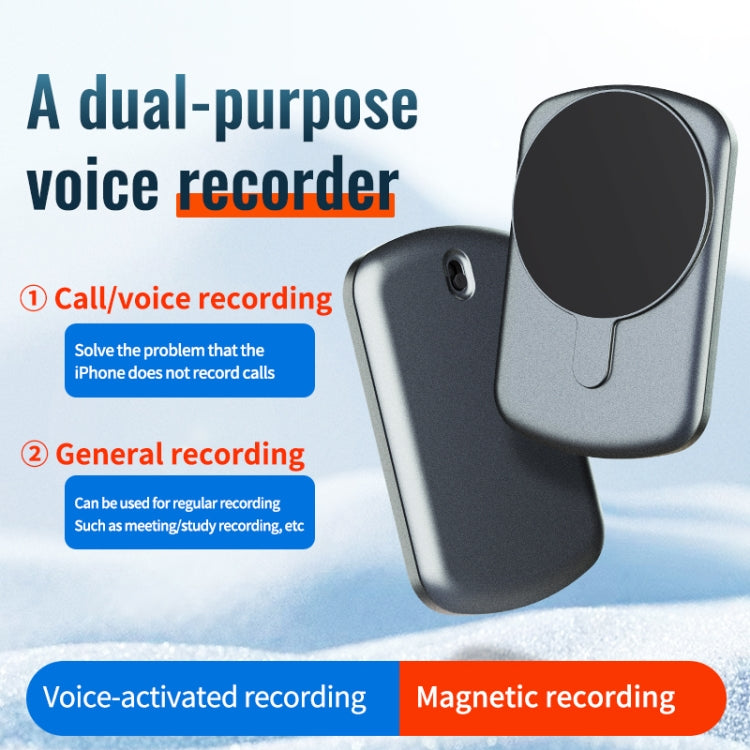 JNN A1 Strong Magnetic Mobile Call Voice Recorder, Memory:8GB(Black) - Recording Pen by JNN | Online Shopping South Africa | PMC Jewellery | Buy Now Pay Later Mobicred