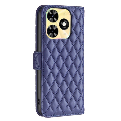 For Tecno Spark Go 2024 / 20C Diamond Lattice Wallet Flip Leather Phone Case(Blue) - Tecno Cases by PMC Jewellery | Online Shopping South Africa | PMC Jewellery | Buy Now Pay Later Mobicred