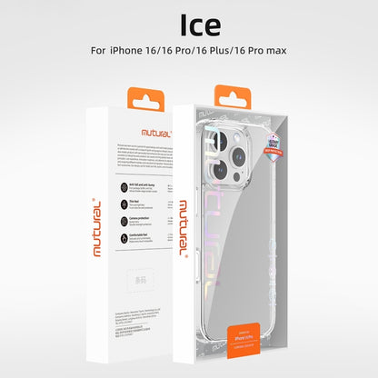 For iPhone 16 Mutural Ice Series TPU Phone Case(Transparent) - iPhone 16 Cases by Mutural | Online Shopping South Africa | PMC Jewellery | Buy Now Pay Later Mobicred