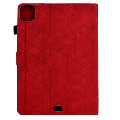 For iPad Pro 11 2024 Rhombus TPU Smart Leather Tablet Case(Red) - iPad Pro 11 2024 Cases by PMC Jewellery | Online Shopping South Africa | PMC Jewellery | Buy Now Pay Later Mobicred