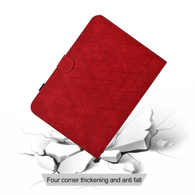For iPad Pro 11 2024 Rhombus TPU Smart Leather Tablet Case(Red) - iPad Pro 11 2024 Cases by PMC Jewellery | Online Shopping South Africa | PMC Jewellery | Buy Now Pay Later Mobicred