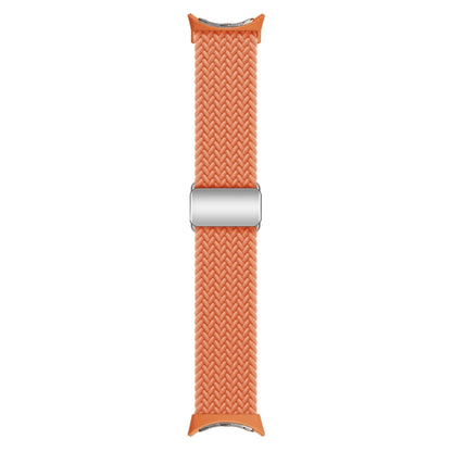 For Google Pixel Watch / Watch 2 Nylon Loop Magnetic Buckle Watch Band(Orange) - Watch Bands by PMC Jewellery | Online Shopping South Africa | PMC Jewellery