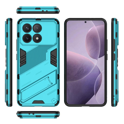 For Xiaomi Redmi K70 5G Punk Armor 2 in 1 PC + TPU Phone Case with Holder(Blue) - K70 Cases by PMC Jewellery | Online Shopping South Africa | PMC Jewellery | Buy Now Pay Later Mobicred