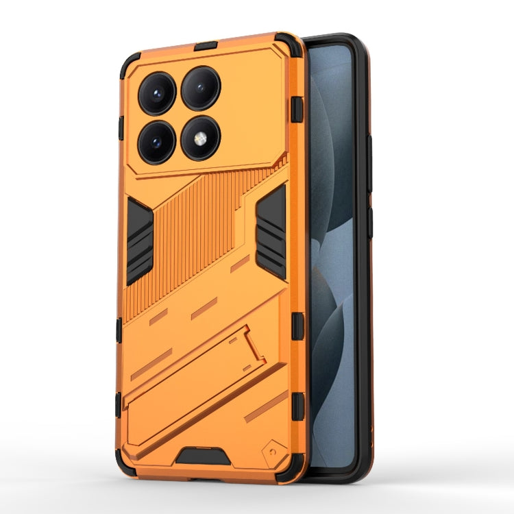 For Xiaomi Redmi K70E 5G Punk Armor 2 in 1 PC + TPU Phone Case with Holder(Orange) - K70E Cases by PMC Jewellery | Online Shopping South Africa | PMC Jewellery | Buy Now Pay Later Mobicred