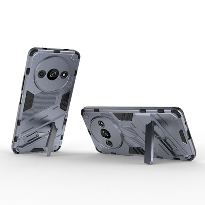 For Xiaomi Redmi A3 4G Global Punk Armor 2 in 1 PC + TPU Phone Case with Holder(Grey) - Xiaomi Cases by PMC Jewellery | Online Shopping South Africa | PMC Jewellery | Buy Now Pay Later Mobicred