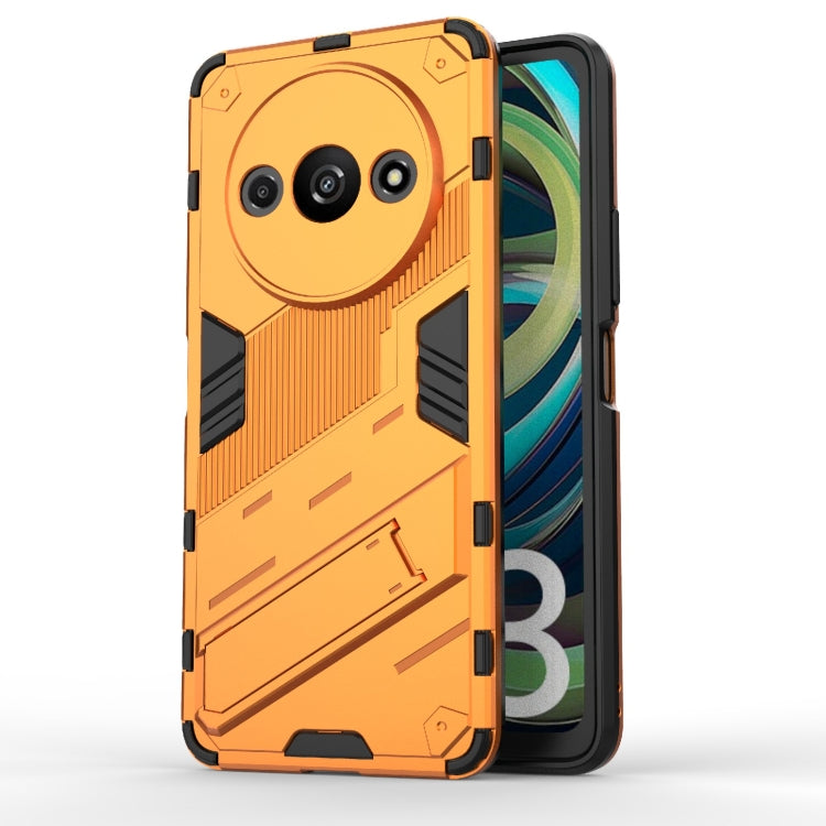 For Xiaomi Redmi A3 4G Global Punk Armor 2 in 1 PC + TPU Phone Case with Holder(Orange) - Xiaomi Cases by PMC Jewellery | Online Shopping South Africa | PMC Jewellery | Buy Now Pay Later Mobicred