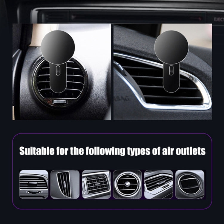 360 Degree Rotating Car Air Outlet Magnetic Phone Holder(Silver) - Car Holders by PMC Jewellery | Online Shopping South Africa | PMC Jewellery | Buy Now Pay Later Mobicred