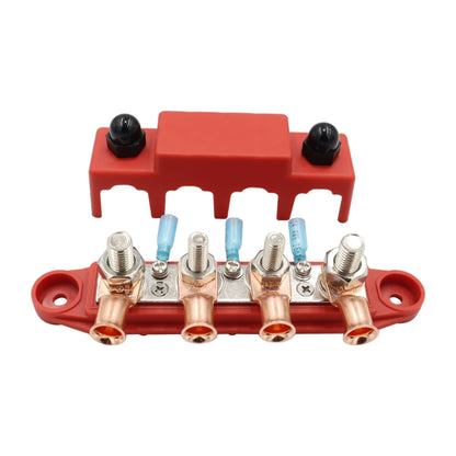 CP-4016 M10+M8 Power Distribution Block Terminal Studs with Terminals(Red) - Booster Cable & Clip by PMC Jewellery | Online Shopping South Africa | PMC Jewellery | Buy Now Pay Later Mobicred