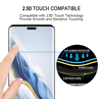 For Honor Magic6 Pro / X60 Pro 9H HD 3D Curved Edge Tempered Glass Film(Black) - Honor Tempered Glass by PMC Jewellery | Online Shopping South Africa | PMC Jewellery | Buy Now Pay Later Mobicred