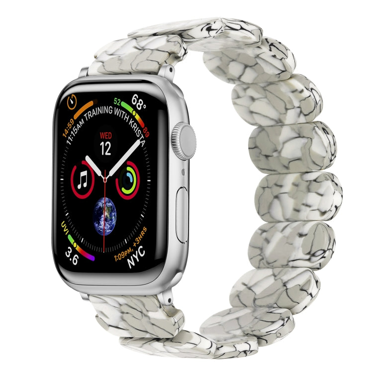 For Apple Watch SE 2023 40mm Stretch Rope Resin Watch Band(Earth Cracks) - Watch Bands by PMC Jewellery | Online Shopping South Africa | PMC Jewellery