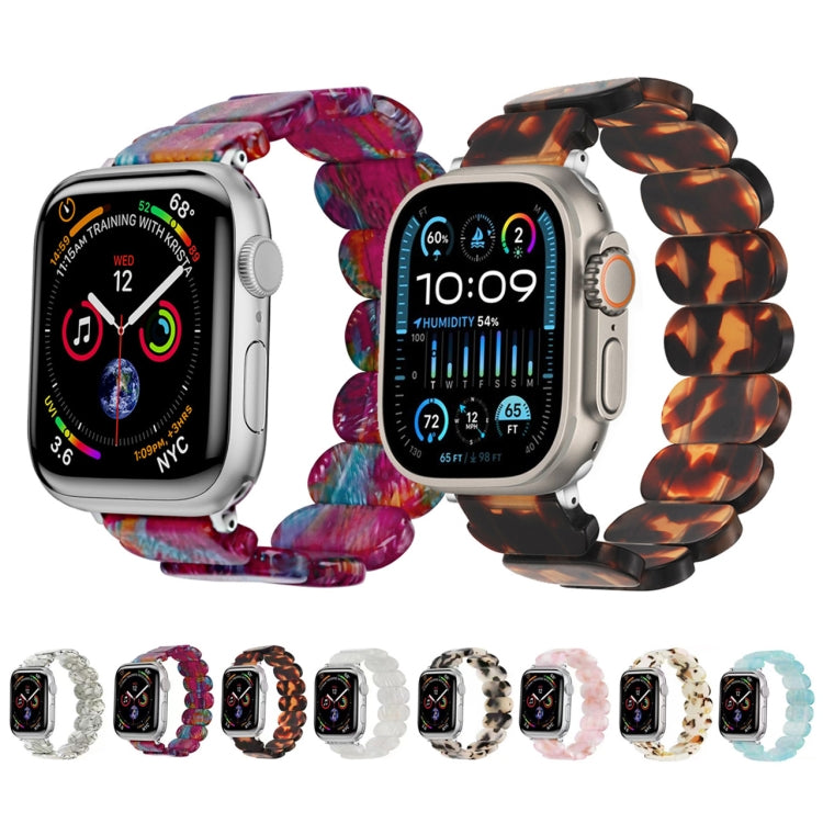 For Apple Watch Series 7 45mm Stretch Rope Resin Watch Band(Earth Cracks) - Watch Bands by PMC Jewellery | Online Shopping South Africa | PMC Jewellery