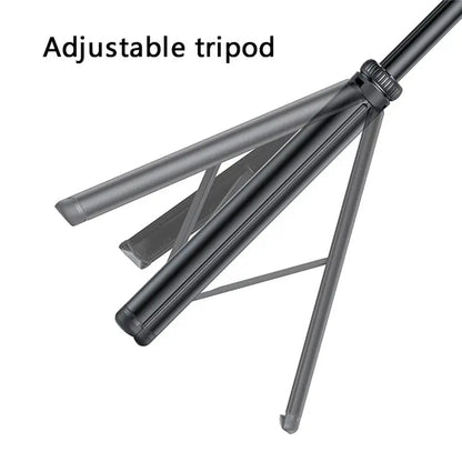 YESIDO SF17 Multifunctional Retractable Metal Tripod Stand Selfie Stick for Cell Phones Camera(Black) - Selfie Sticks by Yesido | Online Shopping South Africa | PMC Jewellery | Buy Now Pay Later Mobicred