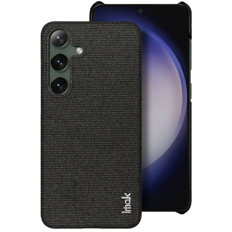 For Samsung Galaxy S24+ 5G imak Ruiyi Series Cloth Texture PU + PC Phone Case(Black) - Galaxy S24+ 5G Cases by imak | Online Shopping South Africa | PMC Jewellery | Buy Now Pay Later Mobicred