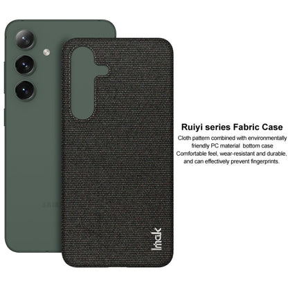 For Samsung Galaxy S24+ 5G imak Ruiyi Series Cloth Texture PU + PC Phone Case(Light Grey) - Galaxy S24+ 5G Cases by imak | Online Shopping South Africa | PMC Jewellery | Buy Now Pay Later Mobicred