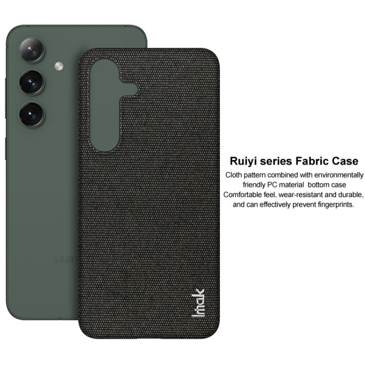 For Samsung Galaxy S24 5G imak Ruiyi Series Cloth Texture PU + PC Phone Case(Light Grey) - Galaxy S24 5G Cases by imak | Online Shopping South Africa | PMC Jewellery | Buy Now Pay Later Mobicred