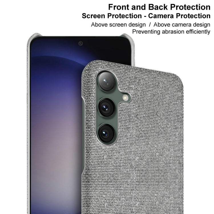 For Samsung Galaxy S24 5G imak Ruiyi Series Cloth Texture PU + PC Phone Case(Dark Grey) - Galaxy S24 5G Cases by imak | Online Shopping South Africa | PMC Jewellery | Buy Now Pay Later Mobicred