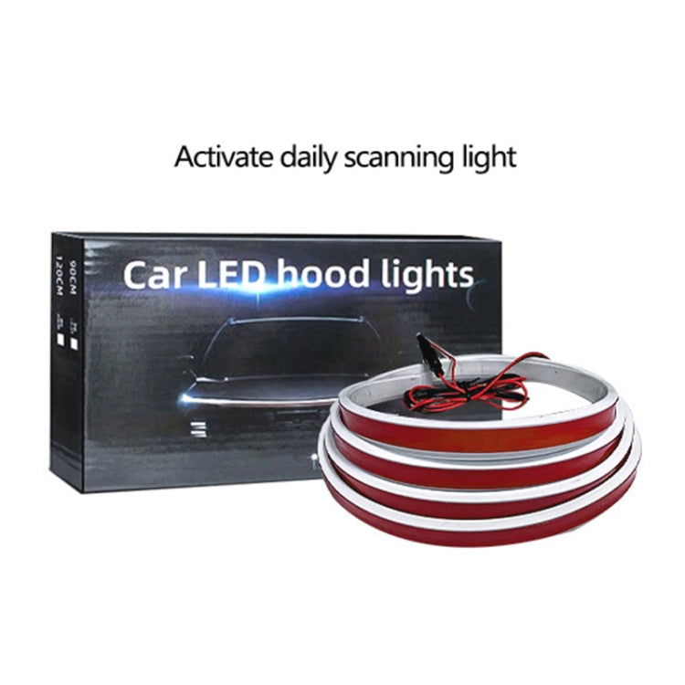 Car Startup Scan Through Hood LED Daytime Running Atmosphere Light, Length:1.2m(Ice Blue Light) - Running Lights by PMC Jewellery | Online Shopping South Africa | PMC Jewellery | Buy Now Pay Later Mobicred