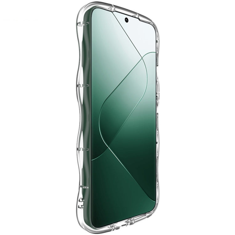 For Xiaomi 14 Pro 5G IMAK Wave Bubble Soft Shockproof Phone Case(Transparent) - 14 Pro Cases by imak | Online Shopping South Africa | PMC Jewellery | Buy Now Pay Later Mobicred