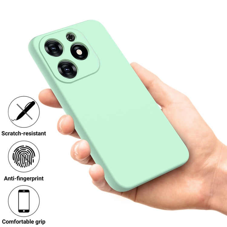 For Tecno Spark 20C/Go 2024 Solid Color Liquid Silicone Dropproof Full Coverage Protective Case(Green) - Tecno Cases by PMC Jewellery | Online Shopping South Africa | PMC Jewellery | Buy Now Pay Later Mobicred