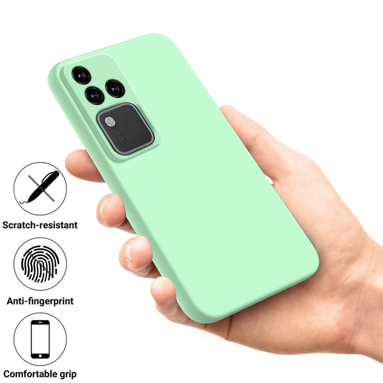 For vivo S18 / S18 Pro / V30 / V30 Pro Solid Color Liquid Silicone Dropproof Full Coverage Protective Case(Green) - S18 Cases by PMC Jewellery | Online Shopping South Africa | PMC Jewellery