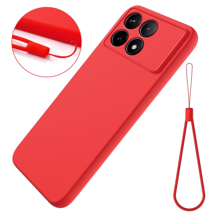 For Xiaomi Redmi K70/K70 Pro Solid Color Liquid Silicone Dropproof Full Coverage Phone Case(Red) - K70 Pro Cases by PMC Jewellery | Online Shopping South Africa | PMC Jewellery | Buy Now Pay Later Mobicred