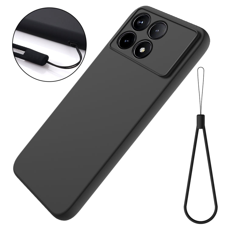 For Xiaomi Redmi K70/K70 Pro Solid Color Liquid Silicone Dropproof Full Coverage Phone Case(Black) - K70 Pro Cases by PMC Jewellery | Online Shopping South Africa | PMC Jewellery | Buy Now Pay Later Mobicred