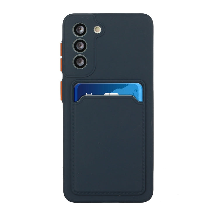 For Samsung Galaxy S24+ / S25+ Card Slot Design Shockproof TPU Phone Case(Dark Blue) - Galaxy S24+ 5G Cases by PMC Jewellery | Online Shopping South Africa | PMC Jewellery | Buy Now Pay Later Mobicred