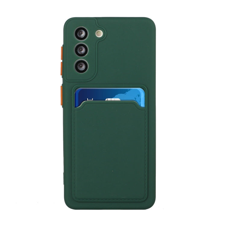 For Samsung Galaxy S24+ / S25+ Card Slot Design Shockproof TPU Phone Case(Dark Green) - Galaxy S24+ 5G Cases by PMC Jewellery | Online Shopping South Africa | PMC Jewellery | Buy Now Pay Later Mobicred