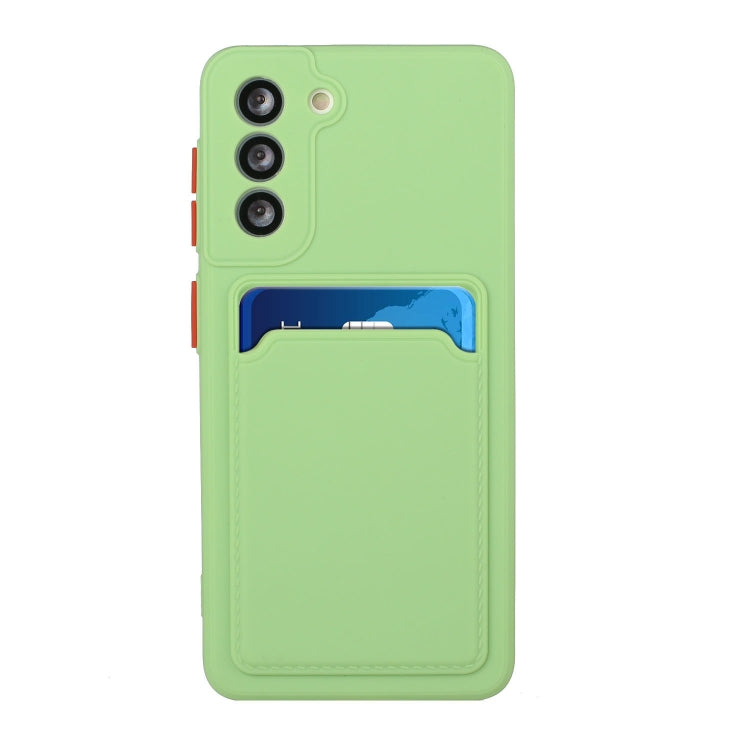 For Samsung Galaxy S24+ / S25+ Card Slot Design Shockproof TPU Phone Case(Matcha Green) - Galaxy S24+ 5G Cases by PMC Jewellery | Online Shopping South Africa | PMC Jewellery | Buy Now Pay Later Mobicred