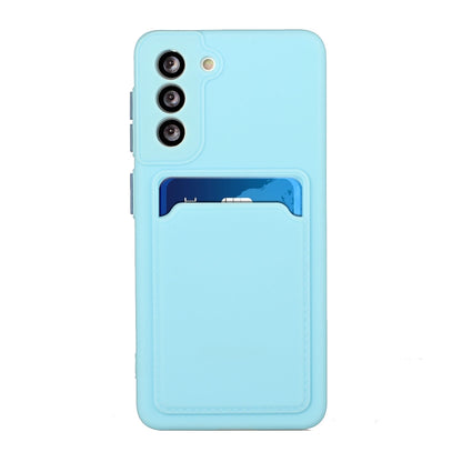 For Samsung Galaxy S24+ / S25+ Card Slot Design Shockproof TPU Phone Case(Sky Blue) - Galaxy S24+ 5G Cases by PMC Jewellery | Online Shopping South Africa | PMC Jewellery | Buy Now Pay Later Mobicred